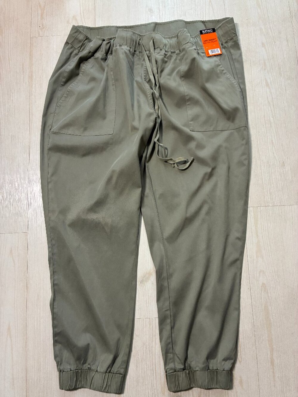 Buffalo David Bitton Soft Tencel Pull-On Jogger Army Green Size XXL